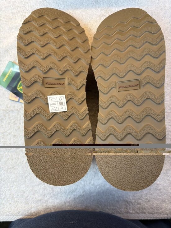 Skechers John Deere Hand Free Slip Ins Brown Loafer Memory Arch Men SZ 9.5 NEW main image 9